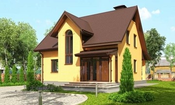 Купить проект мансардного дома