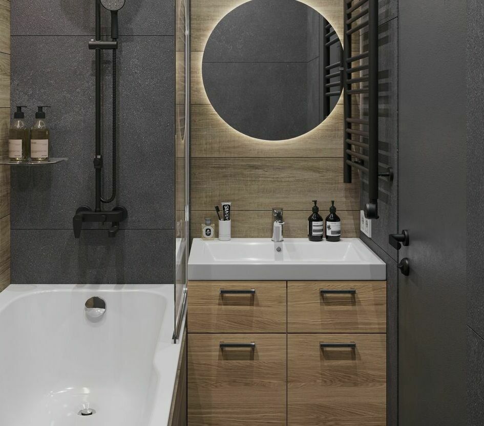 Проект стометрового двухэтажного дома в классическом стиле с гаражом