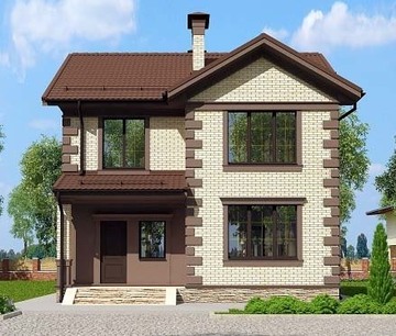 двухэтажные дома проекты с планом